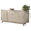 Ver imagem 1 de Balcão Buffet para Sala de Jantar 183cm Mônica M01 Calacata/Off White - Mpozenato