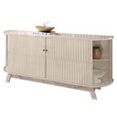Ver imagem 7 de Balcão Buffet para Sala de Jantar 183cm Mônica M01 Calacata/Off White - Mpozenato