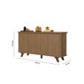 Buffet Aparador 4 Portas 100% MDF Supreme - 4