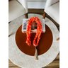 Colar Decorativo para Mesa Cordas Laranja - 10