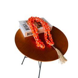 Colar Decorativo para Mesa Cordas Laranja - 4