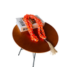 Colar Decorativo para Mesa Cordas Laranja - 8