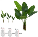 Ver imagem 1 de Planta Árvore Artificial Bananeira de Jardim Real Toque X8 Verde 1,20m