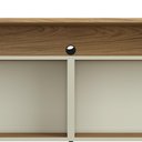 Ver imagem 2 de Rack para Sala de Estar Tv 75 Pol 4 Portas 220cm Pés Preto Clio I03 Louro Luna - Lyam