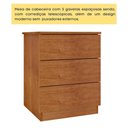 Ver imagem 4 de Mesa de Cabeceira CR35472 3 Gavetas MDP Amadeirado Multimóveis