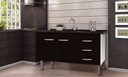 Ver imagem 1 de Armario Cozinha 114cm Euro Preto Fimap