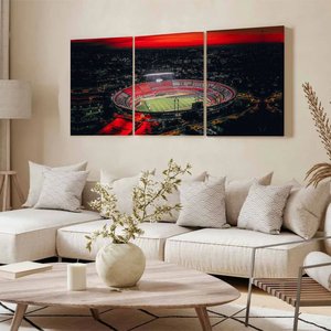 Kit 3 Quadro Decorativo Morumbi São Paulo Futebol 40x28cm