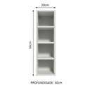 Ver imagem 2 de Adega Madesa Acordes 100% MDF 20 cm Branco Cor:Branco