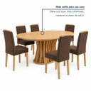 Ver mais imagens de Conjunto de Mesa de Jantar 6 Lugares OrgÂNica Arthus MDF 180x90cm Marrom