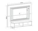 Ver imagem 3 de Painel para TV até 43 Polegadas 120CMX90CM Nichos Life Marrom