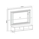 Ver imagem 3 de Painel para TV até 43 Polegadas 120CMX90CM Nichos Life Marrom