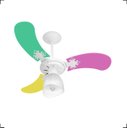 Ver imagem 2 de Ventilador Teto Super Baby Colors 3 Pás Mdf Branco/feminino 110v Venti-delta