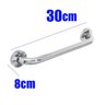Alça de Apoio Barra Inox 30cm Kit 8 Unidades Idoso Cadeirante Banheiro Box Corrimao Acessibilidade S - 4