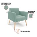 Ver imagem 4 de Sofá 2 Lugares Namoradeira Marisa Pé Palito Natural Cotelê Ext/veludo D03 - D’Rossi