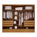Ver imagem 2 de Guarda Roupa Casal 6 Portas 9 Gavetas Urbano