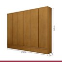 Ver imagem 4 de Guarda Roupa Casal 6 Portas 9 Gavetas Urbano