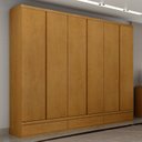 Ver imagem 1 de Guarda Roupa Casal 6 Portas 9 Gavetas Urbano