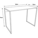 Ver imagem 4 de Escrivaninha Industrial Grécia 90x53 Ferro Dourado Tampo Branco