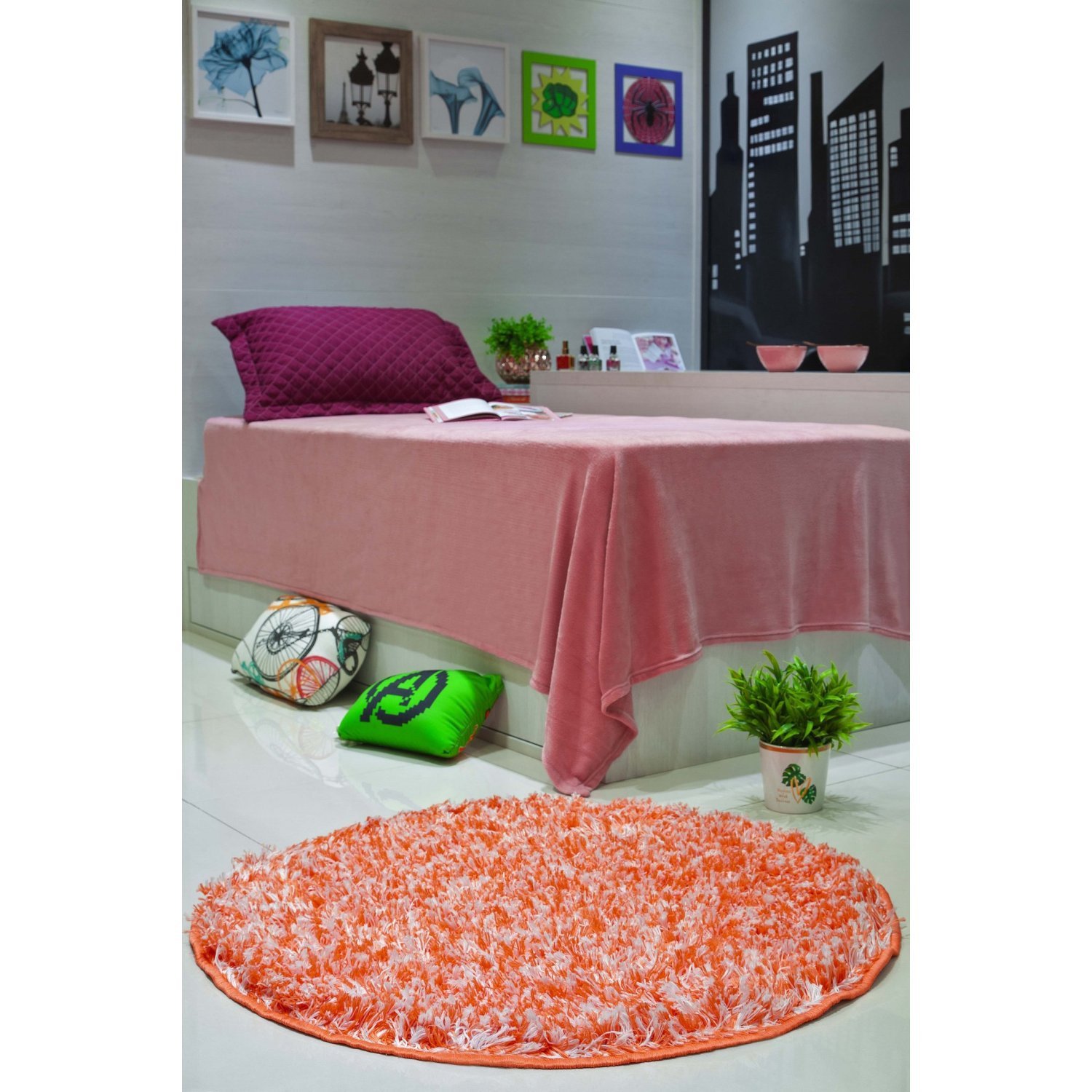 Tapete Redondo 100cm Studio Teen Oasis Tapetes - 2