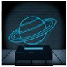 Luminária Led 3d | Saturno Planeta Sistema Solar | Abajur - 1
