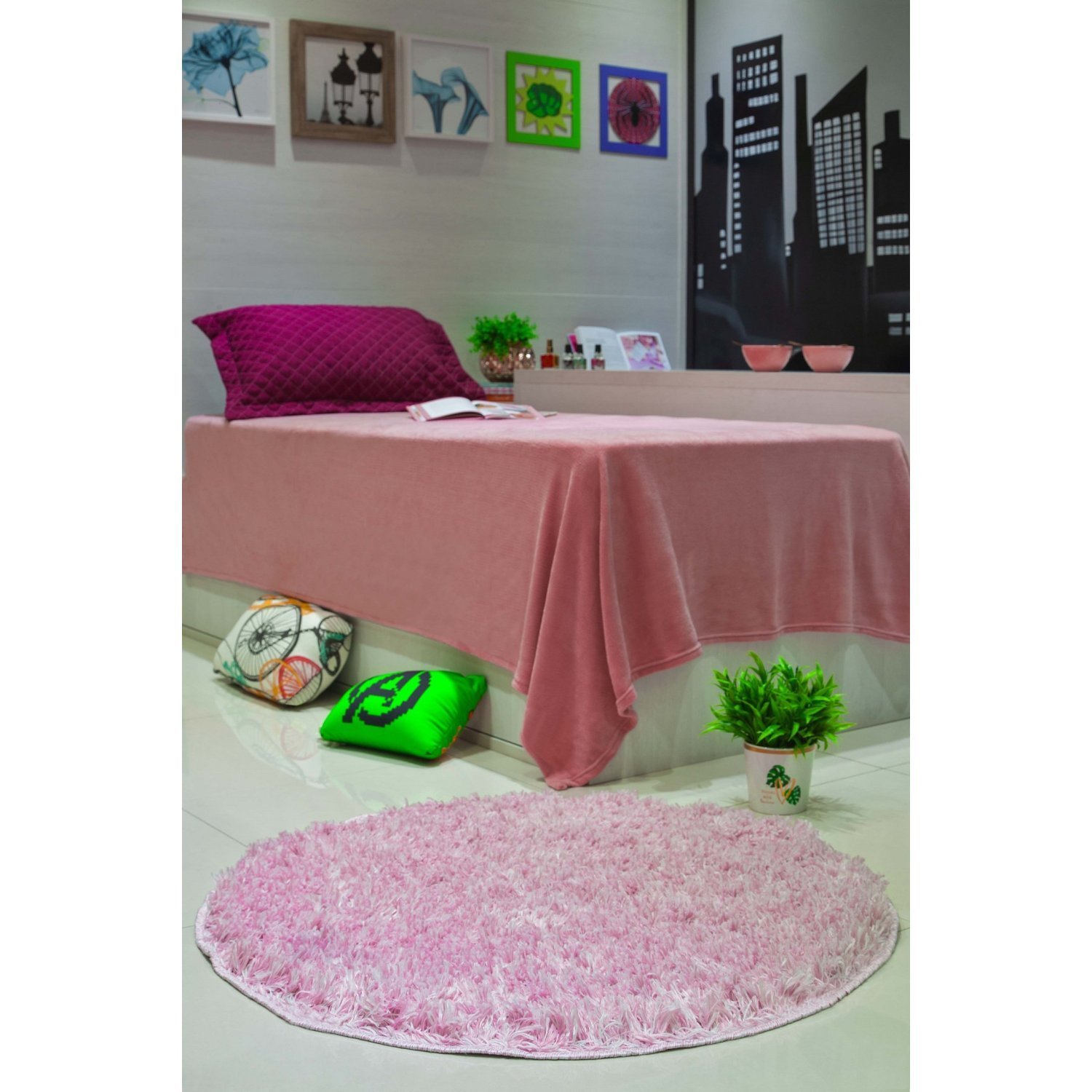 Tapete Redondo 100cm Studio Teen Oasis Tapetes - 2