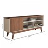 Rack para Tv até 50 Polegadas Trento 1 Porta Off White/freijo - Panorama Móveis - 5
