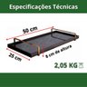 Bandeja Decorativa Espelhada Alça Dourada Larflex Branca - 3