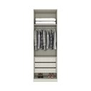 Ver imagem 5 de Guarda Roupa 2 Portas com Espelho 3 Gavetas Seletto Branco/Areia HP