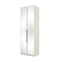 Ver imagem 2 de Guarda Roupa 2 Portas com Espelho 3 Gavetas Seletto Branco/Areia HP