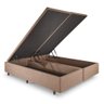 Cama Box Baú Casal Bipartido 138x188x42cm Linho com Pistão a gás - 3
