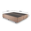 Ver imagem 2 de Cama Box Baú Casal Bipartido 138x188x42cm Linho com Pistão a gás