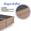 Ver imagem 7 de Cama Box Baú Casal Bipartido 138x188x42cm Linho com Pistão a gás