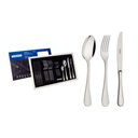 Ver imagem 1 de Faqueiro Classic em Aço Inox com Facas de Mesa Forjadas Acabamento Brilho 24 Peças