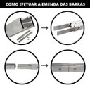 Ver imagem 3 de Kit Estrutura Suporte Fixador 1,20m Para 03 Placa Solar Alumínio Inox Telha Fibro Ondulada Viga Made