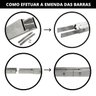 Kit Estrutura Suporte Fixador 1,20m Para 03 Placa Solar Alumínio Inox Telha Fibro Ondulada Viga Made - 3