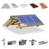 Kit Estrutura Suporte Fixador 1,20m Para 03 Placa Solar Alumínio Inox Telha Fibro Ondulada Viga Made - 1