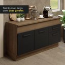Ver mais imagens de Armário de Cozinha Compacta 150cm Rustic/Preto Agata Madesa 01