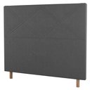 Ver imagem 1 de Cabeceira Cama Box Casal King Size Cairo 195cm Cinza