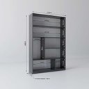 Ver imagem 3 de Estante para Livros 180cmx120cm 5 Prateleiras Seattle Yescasa