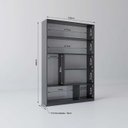 Ver imagem 3 de Estante para Livros 180cmx120cm 5 Prateleiras Seattle Yescasa