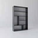 Ver imagem 3 de Estante de Livros 120 cm X 180 cm 5 Prateleiras Seattle Yescasa Preto