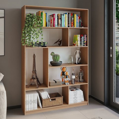 Estante para Livros 180cmx120cm 5 Prateleiras Seattle Yescasa