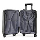 Ver imagem 4 de Mala Viagem Bordo Anac 10kg Abs Rigida 4 Rodinhas 360 Cadeado Senha Antifurto Rosa