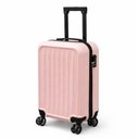 Ver imagem 3 de Mala Viagem Bordo Anac 10kg Abs Rigida 4 Rodinhas 360 Cadeado Senha Antifurto Rosa