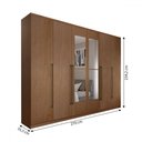Ver imagem 5 de Guarda-roupa Casal Ravena 6 Portas 8 Gavetas com Espelho Cinamomo - Panorama Móveis