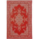 Ver imagem 2 de Tapete Sala Tabriz Vermelho 150x200 Cm Clássico Tipo Belga