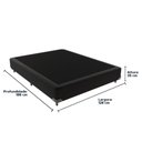 Ver imagem 3 de Base Box Viúvo Preto 128x188x35