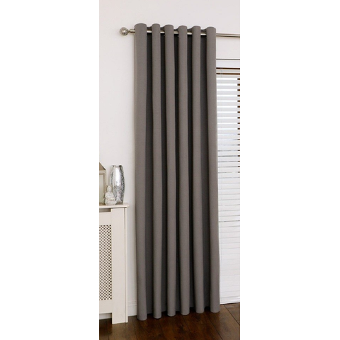 Cortina Oxford Cinza-escuro Uma Folha Sala/quarto 150x180 Fabritex