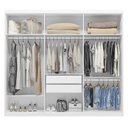 Ver imagem 3 de Guarda Roupa Casal Venice 62080 Branco Brilho - Demóbile