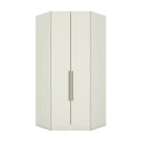 Ver imagem 2 de Guarda Roupa Canto Closet Modulado 2 Portas 3 Gavetas Branco/Areia HP